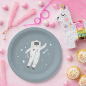宇宙飛行士とスター宇宙誕生日パーティー ペーパープレート (パーティー)