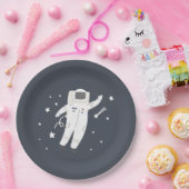 宇宙飛行士とスター宇宙誕生日パーティー ペーパープレート (パーティー)