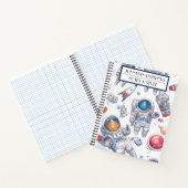 宇宙飛行士とスペースノートブック ノートブック (内部)