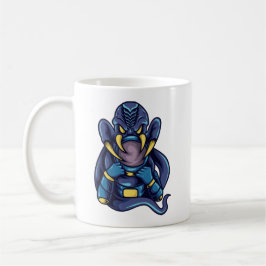 宇宙飛行士とモンスターの戦い コーヒーマグカップ