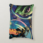 宇宙飛行士と地球外エイリアン アクセントクッション (裏面(縦))