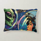 宇宙飛行士と地球外エイリアン アクセントクッション (裏面)