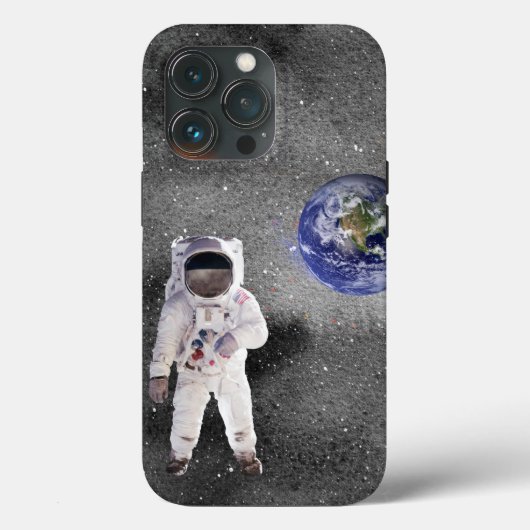 宇宙飛行士と地球惑星宇宙飛行士 Case-Mate iPhoneケース (裏面)