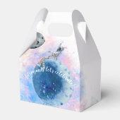 宇宙飛行士と宇宙お祝いの好意ボックス フェイバーボックス (裏面サイド)