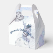 宇宙飛行士と宇宙お祝いの好意ボックス フェイバーボックス (正面サイド)