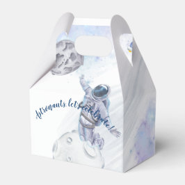 宇宙飛行士と宇宙お祝いの好意ボックス フェイバーボックス