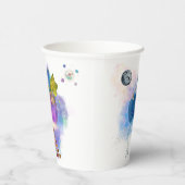 宇宙飛行士と宇宙 紙コップ (右)