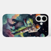 宇宙飛行士と恐竜の宇宙冒険 Case-Mate iPhoneケース (裏面 (横))