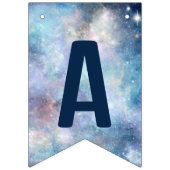 宇宙飛行士と惑星ハッピーバースデーのバンティングバナー バンティングフラッグ (第3の旗)