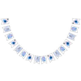 宇宙飛行士と惑星ハッピーバースデーのバンティングバナー バンティングフラッグ