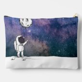 宇宙飛行士と月バルーンの宇宙星 アクセサリーポーチ (裏面)