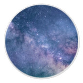 宇宙飛行士と月バルーン 宇宙 星 セラミックノブ (正面)