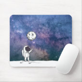 宇宙飛行士と月バルーン 宇宙 星 マウスパッド (マウス)