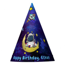 宇宙飛行士と月 パーティーハット