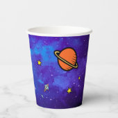 宇宙飛行士と月 紙コップ (裏面)