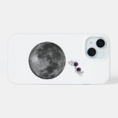 宇宙飛行士と月 iPhone / iPadケース iPhone 15ケース (裏面横)