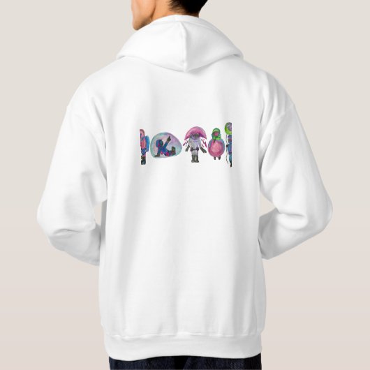 宇宙飛行士と気泡 パーカ (裏面)