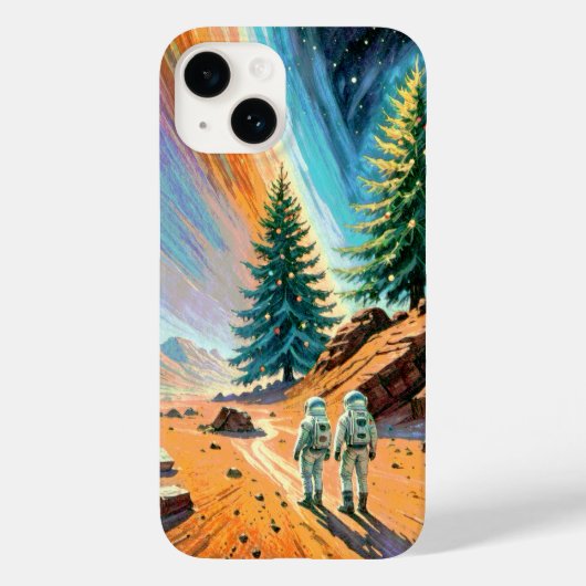 宇宙飛行士によるエイリアン景観の探索 Case-Mate iPhoneケース (裏面)