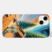 宇宙飛行士によるエイリアン景観の探索 Case-Mate iPhoneケース (裏面 (横))