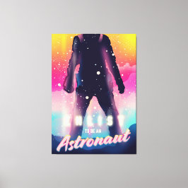 宇宙飛行士に登録 キャンバスプリント