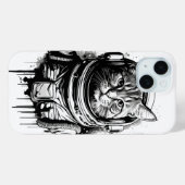 宇宙飛行士ねこインクアート Case-Mate iPhoneケース (裏面 (横))