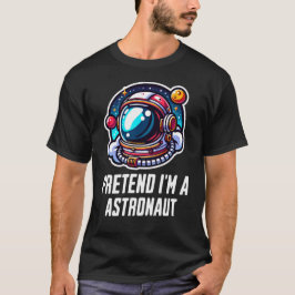 宇宙飛行士のふりをする Tシャツ