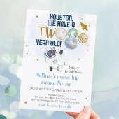 宇宙飛行士のまわりに2度目の太陽誕生日 招待状