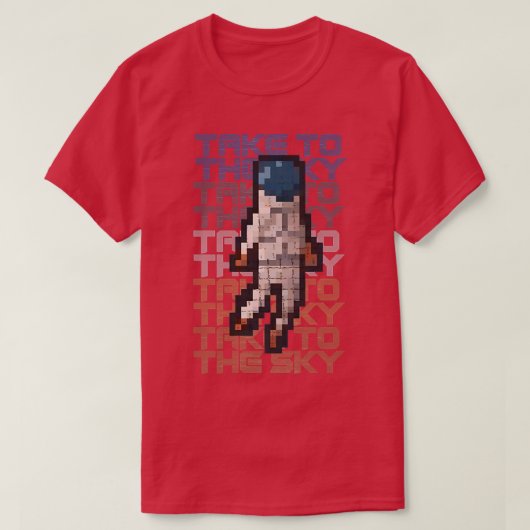 宇宙飛行士のアップ/アップ Tシャツ (デザイン正面)