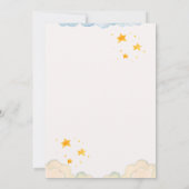 宇宙飛行士のアフリカ系アメリカ人少女 スペーステーマ 招待状 (裏面)