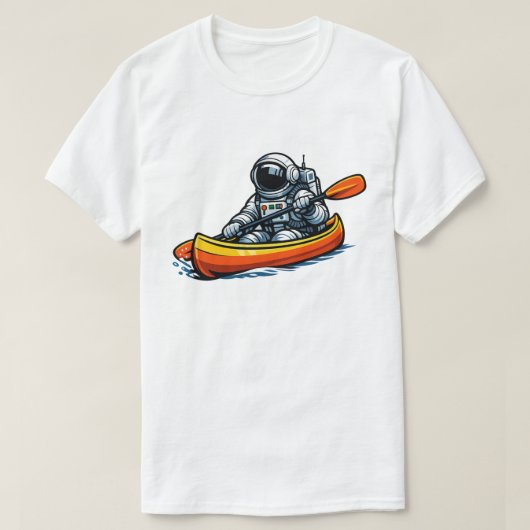 宇宙飛行士のカヌー体験 Tシャツ (デザイン正面)