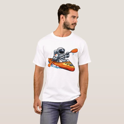 . 宇宙飛行士のカヤック Tシャツ (正面フル)