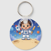 宇宙飛行士のキッズ、冒険の準備はできてる? キーホルダー (裏面)