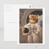 宇宙飛行士のキャリアマウス ポストカード (正面/裏面)