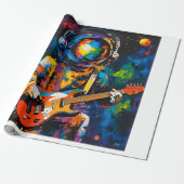 宇宙飛行士のギタリスト ラッピングペーパー (アンロールド)