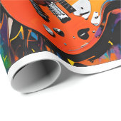 宇宙飛行士のギタリスト ラッピングペーパー (ロールコーナー)