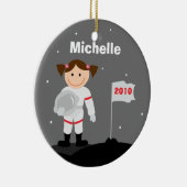 宇宙飛行士のクリスマスのオーナメント セラミックオーナメント (右)