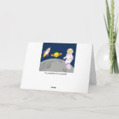 宇宙飛行士のグリーティングカード カード (裏面)