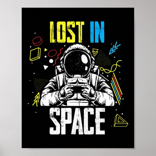 宇宙飛行士のゲーマー ポスター (正面)