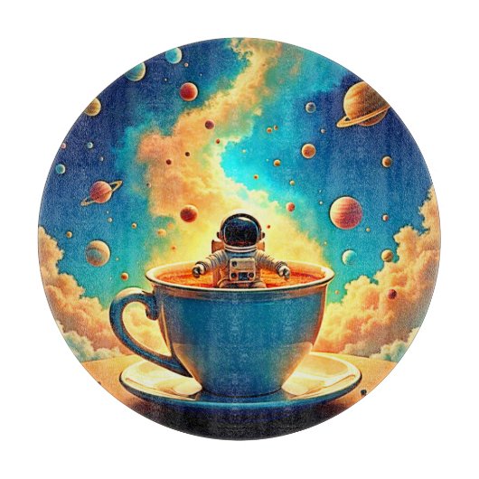 宇宙飛行士のコーヒーコスモス・ジャーニー カッティングボード (正面)