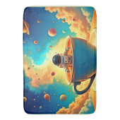 宇宙飛行士のコーヒーコスモス・ジャーニー バスマット (正面縦)