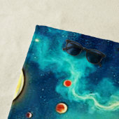 宇宙飛行士のコーヒードリーム ビーチタオル (インサイチュ)