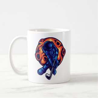 宇宙飛行士のゴルフ コーヒーマグカップ