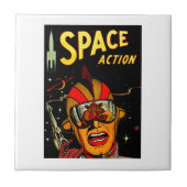 宇宙飛行士のサイファイの宇宙飛行士の漫画の芸術 タイル (正面)