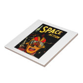 宇宙飛行士のサイファイの宇宙飛行士の漫画の芸術 タイル (側面)