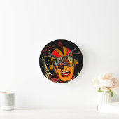 宇宙飛行士のサイファイの宇宙飛行士の漫画の芸術 ラウンド壁時計 (ホーム)