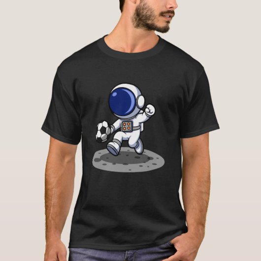 宇宙飛行士のサッカーアドベンチャー Tシャツ (正面)