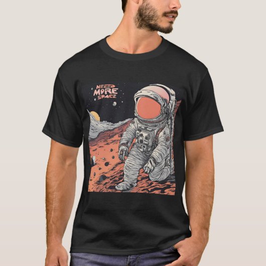 宇宙飛行士のシャツ – Tシャツクールの宇宙の夢 Tシャツ (正面)