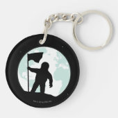 宇宙飛行士のシルエット キーホルダー (裏面)