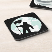 宇宙飛行士のシルエット コースター (左側)