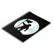 宇宙飛行士のシルエット ノートブック (左側)